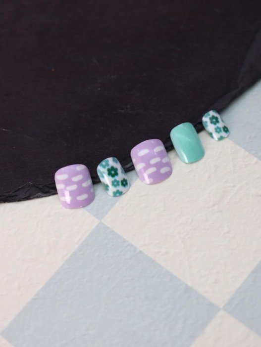 Накладные ногти GIRLY «Lilac», 12 шт., с клеевыми пластинами 