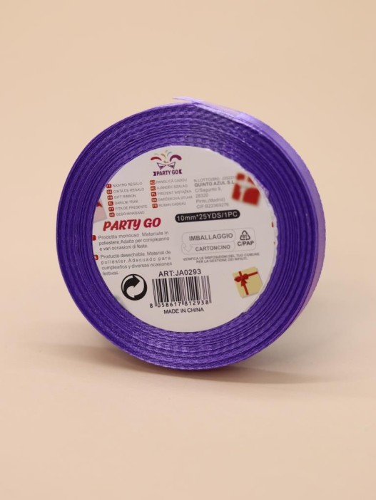 Лента для декора и подарков &quot;Ribbon of Joy&quot;, purple (1 см*1 м) 