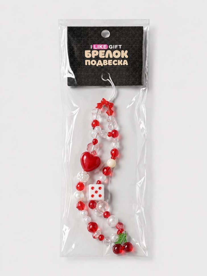 Брелок-подвеска для телефона iLikeGift "Вишенка", 12 х 8 см