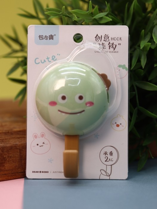 Крючок на липучке «Hello dino», green 