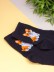 Носки женские iLikeGift "Собачка", черные, р. 35-40