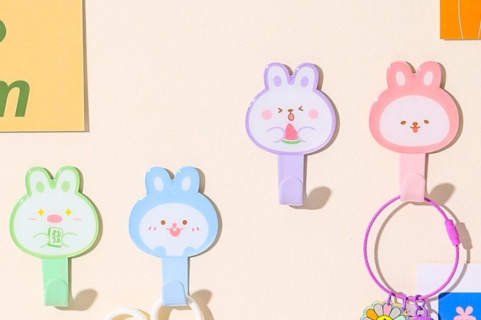 Крючок на липучке «Rabbit» 2шт, mix color 