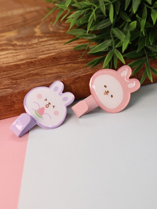 Крючок на липучке «Rabbit» 2шт, mix color 