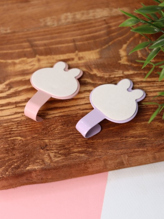 Крючок на липучке «Rabbit» 2шт, mix color 