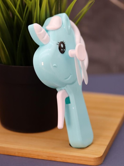 Портативный механический ручной вентилятор «Unicorn», mix, шоу-бокс 24 шт. 