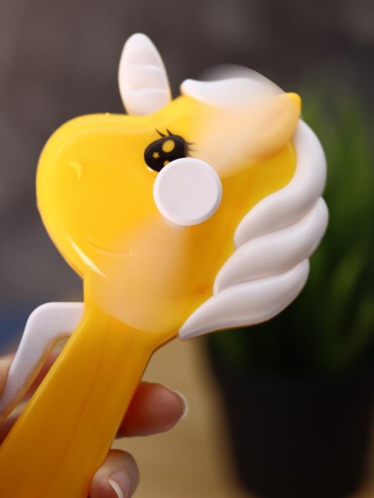 Портативный механический ручной вентилятор «Unicorn», mix, шоу-бокс 24 шт. 