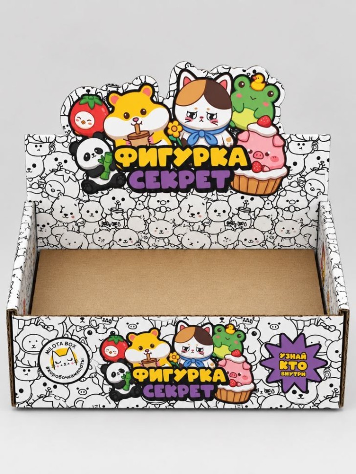 Комплект фигурок-секрет MilotaBox, 16шт., белый шоу-бокс, микс
