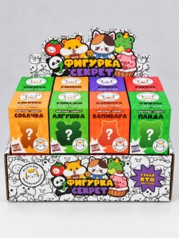 Комплект фигурок-секрет MilotaBox, 16шт., белый шоу-бокс, микс