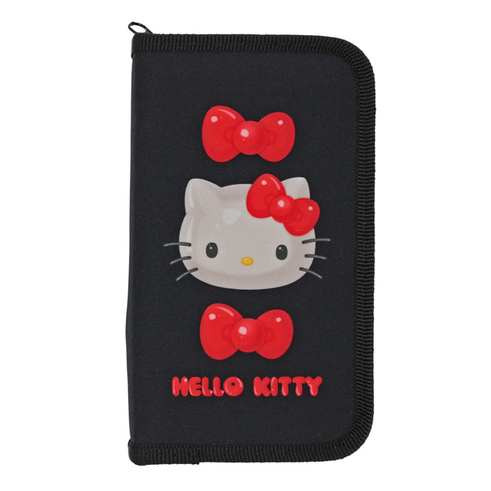 Пенал корпусный "Hello Kitty", полиэстер 210ден (19х11см)