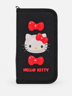 Пенал корпусный "Hello Kitty", полиэстер 210ден (19х11см)