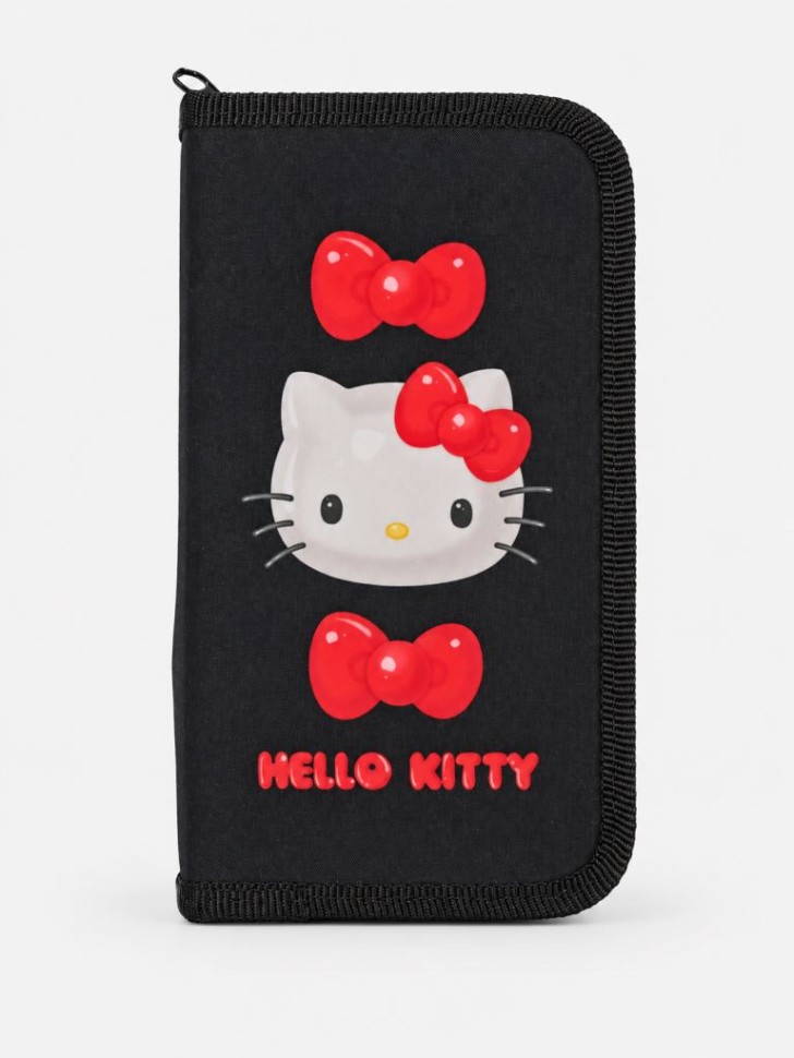 Пенал корпусный "Hello Kitty", полиэстер 210ден (19х11см)