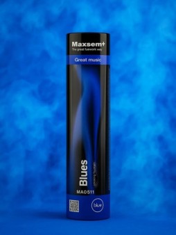 Цветной дым "Blues", синий, калибр 0,8", 60сек, 16см)