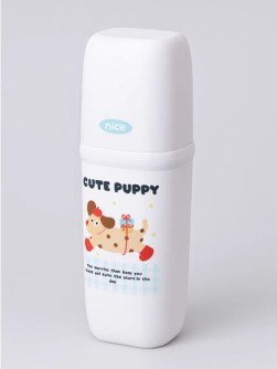 Контейнер для зубных щеток / кистей "Nice plaid", blue, пластик (7*5*20.5 см)