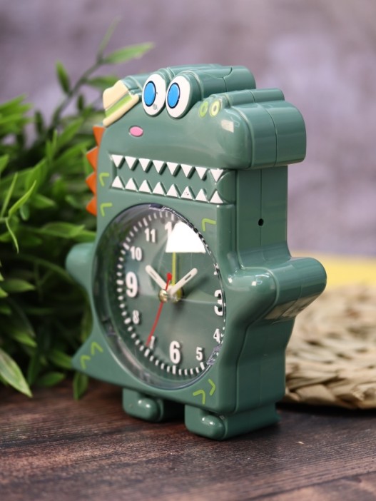 Часы-будильник «Funny crocodile», green 