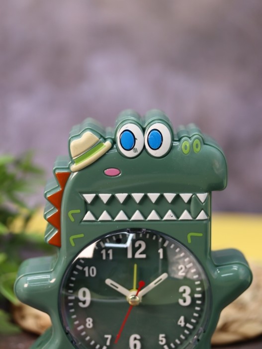 Часы-будильник «Funny crocodile», green 