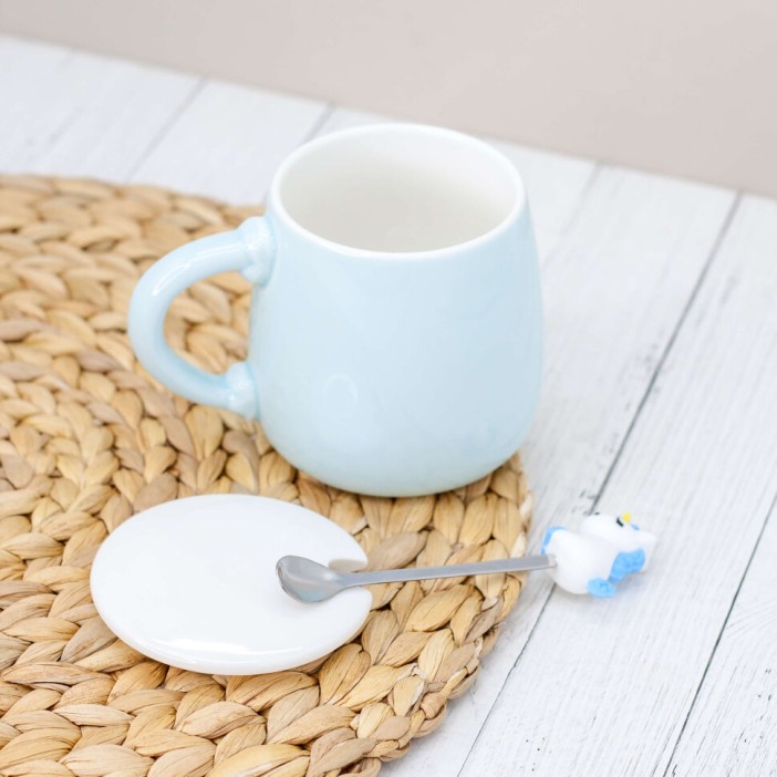 Кружка "Unicorn to the left", heart blue 