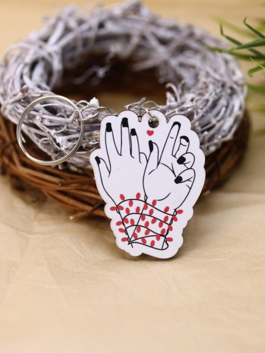 Брелок ECO из дерева LOL LAB &quot;Сердце в руках&quot; 