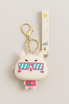 Брелок-кошелёк "Fashion eyewear", white  (9.2*7.7 см)