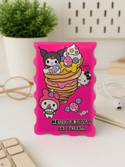 Блокнот фигурный А7 "Куроми-1", 40л, на скрепке, тиснение серебряной фольгой