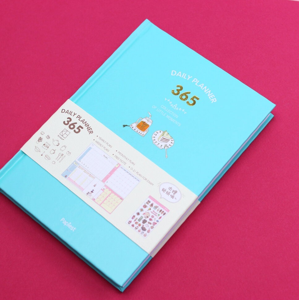 ПЛАННЕР "DAYLY PLANNER 365" иллюстрированный + стикеры (mix)