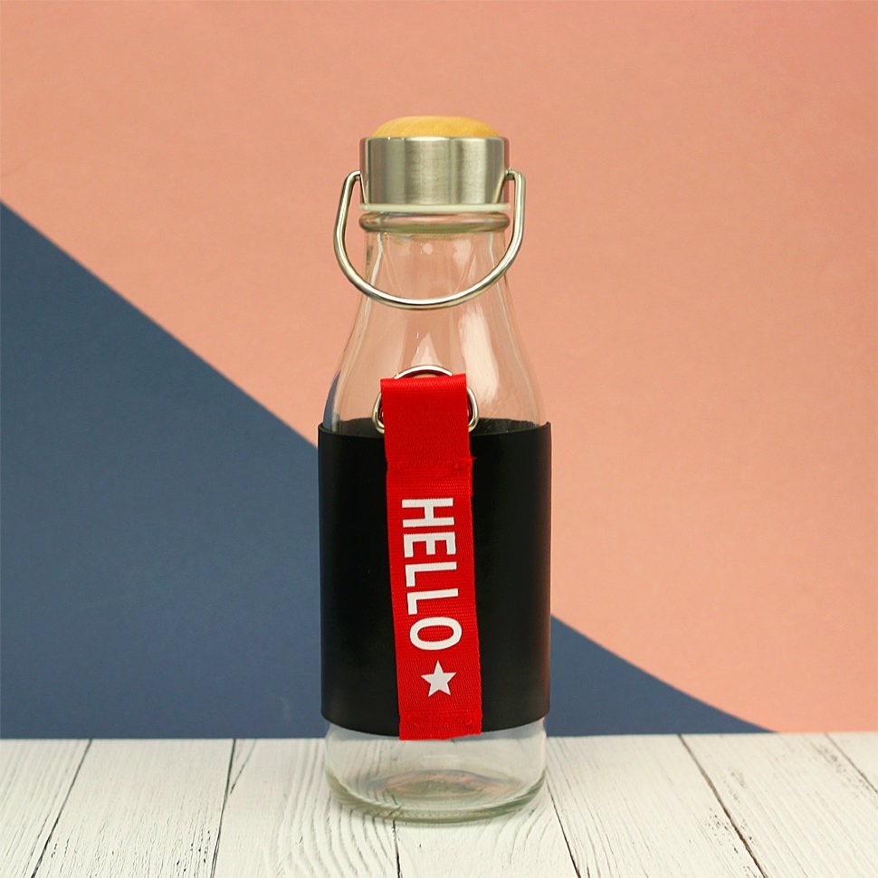 Бутылка "Hello" black