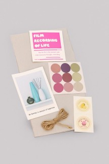 Упаковочный набор для подарков (2 листа+лента+открытка+5 наклеек)"Nature's touch",40x50см