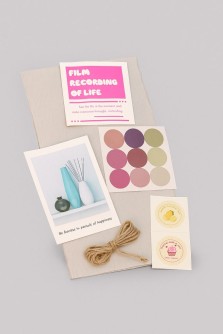 Упаковочный набор для подарков (2 листа+лента+открытка+5 наклеек)"Nature's touch",40x50см