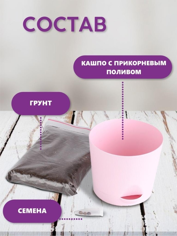 Набор д/выращивания "Тысяча листьев", "Сумасшедшая роза"