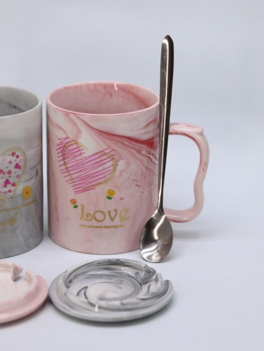 Набор кружек 2 шт. «Love you more than myself», (300 ml) 