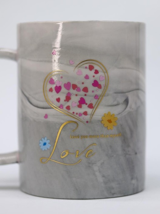 Набор кружек 2 шт. «Love you more than myself», (300 ml) 