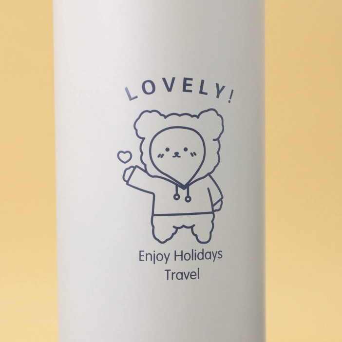 Термос "Walking bear", yellow (460 ml) 