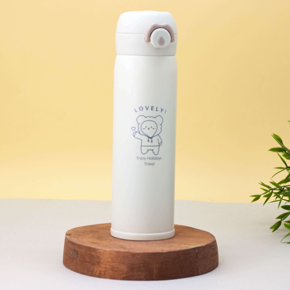 Термос "Walking bear", yellow (460 ml)
