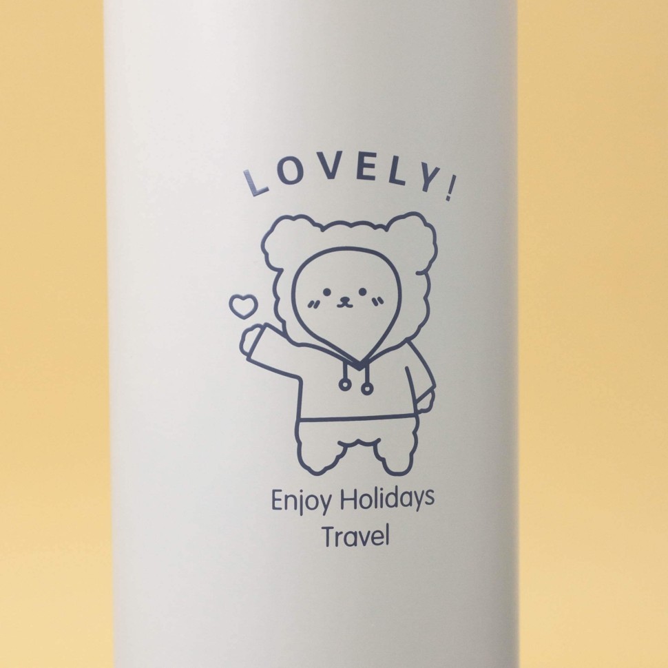Термос "Walking bear", yellow (460 ml)