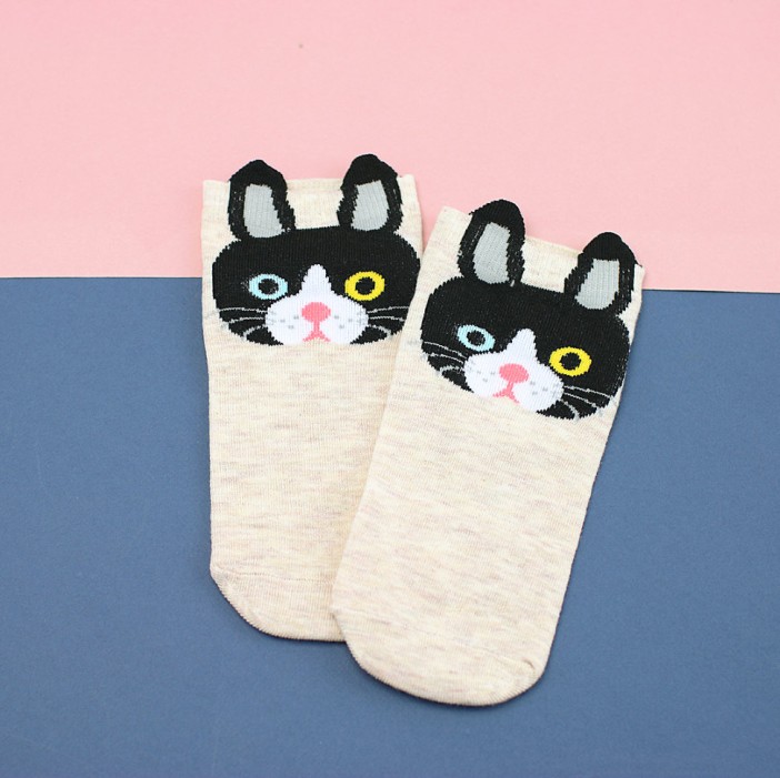 Носки &quot;Котик&quot;, beige 