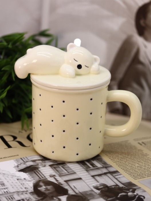 Кружка «Wake up the bear», yellow (400 ml) 