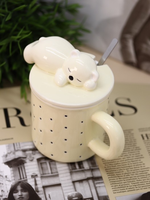 Кружка «Wake up the bear», yellow (400 ml) 