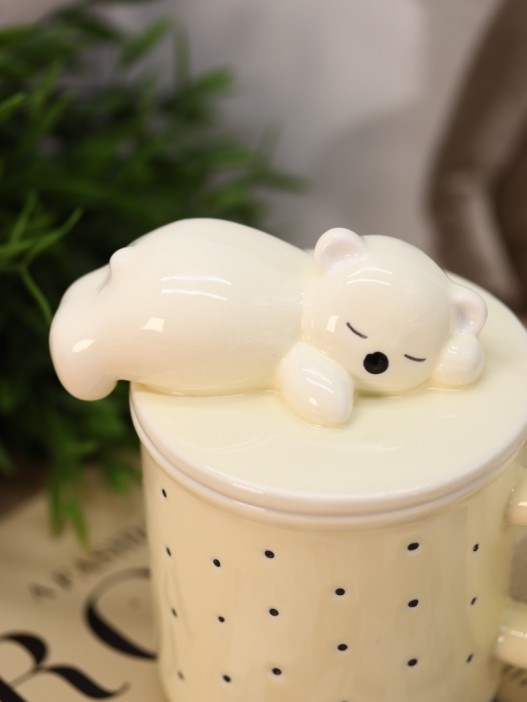 Кружка «Wake up the bear», yellow (400 ml) 