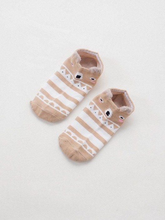 Носки iLikeGift «Deer face», brown, мужские/женские евро размер 35-41 