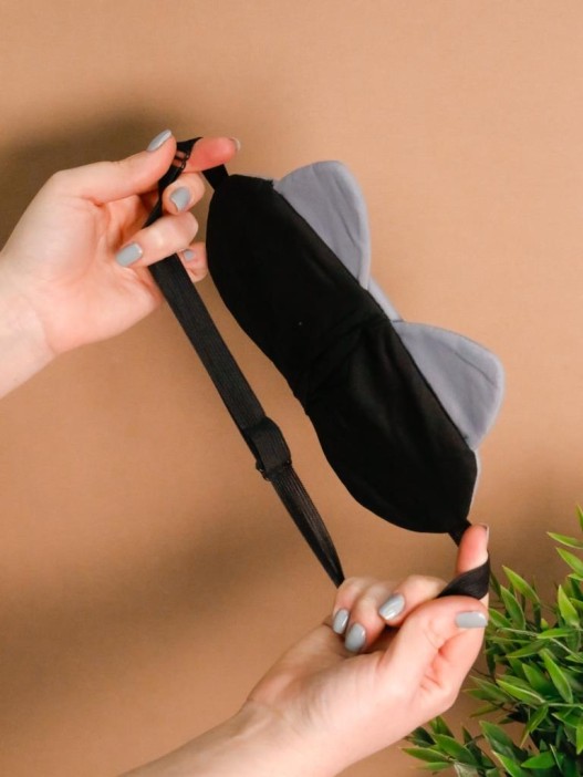 Маска для сна гелевая &quot;Head dog&quot;, gray 