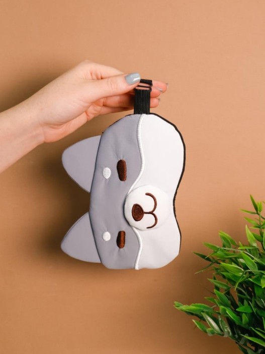 Маска для сна гелевая &quot;Head dog&quot;, gray 