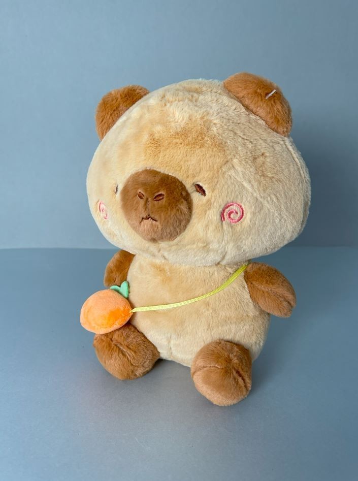 Мягкая игрушка "Капибара с сумочкой", микс, 20 см