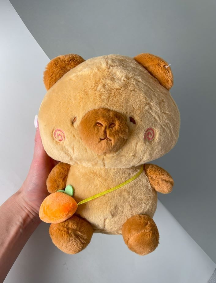 Мягкая игрушка "Капибара с сумочкой", микс, 20 см