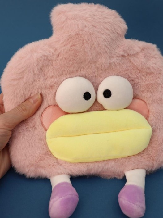 Грелка плюшевая &quot;Weirdos&quot;, pink, 1000 мл (20*20 см) 