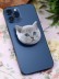 Попсокет iLikeGift "Красивый кот", серый