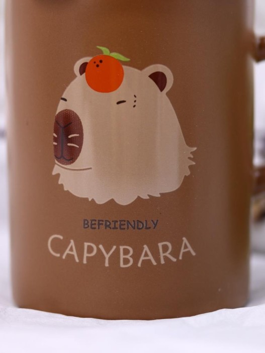 Кружка «Capybara and Strawberry», (400 ml) 