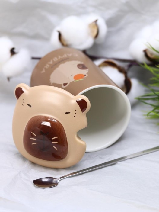 Кружка «Capybara and Strawberry», (400 ml) 