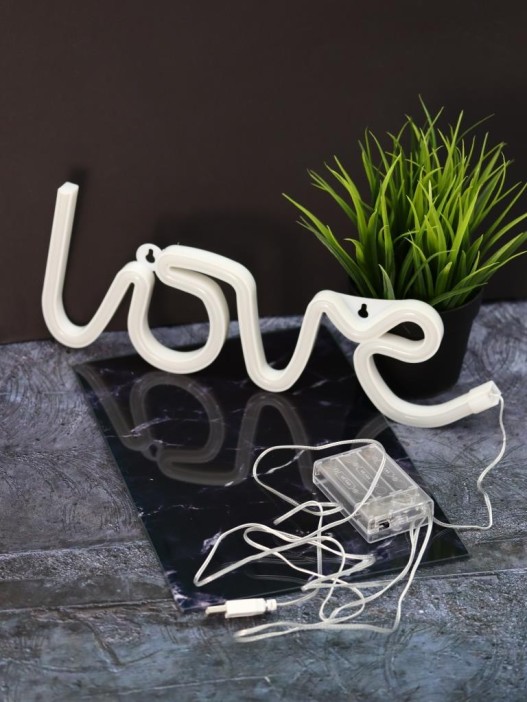 Неоновый подвесной ночник «Love», USB, свечение mix (35х13 см) 