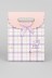 Пакет подарочный (M) &quot;Pattern plaid&quot;, purple (27*19.5*8.6) 