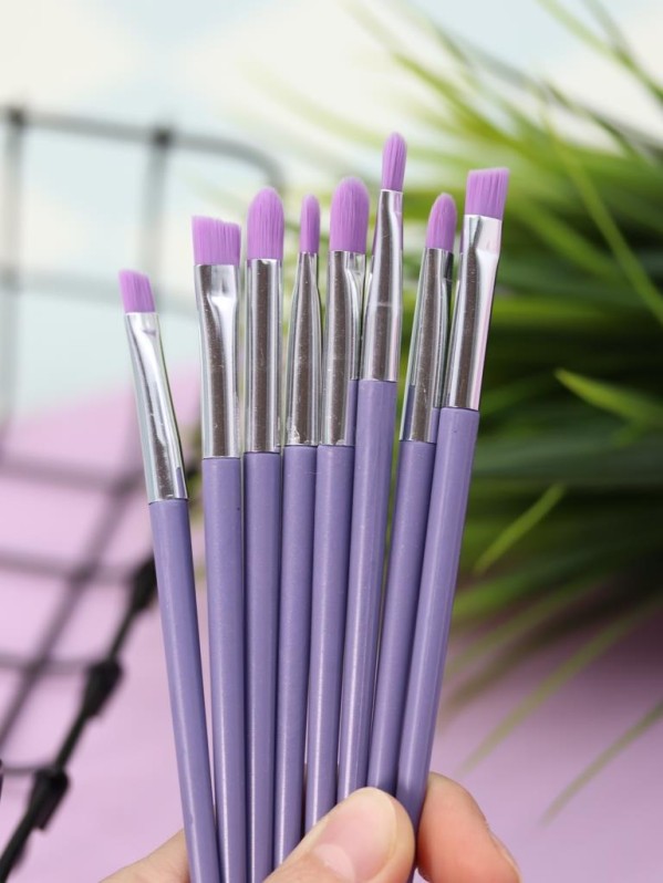 Набор кистей для макияжа "Магия 13", 13 кистей, фиолетовый