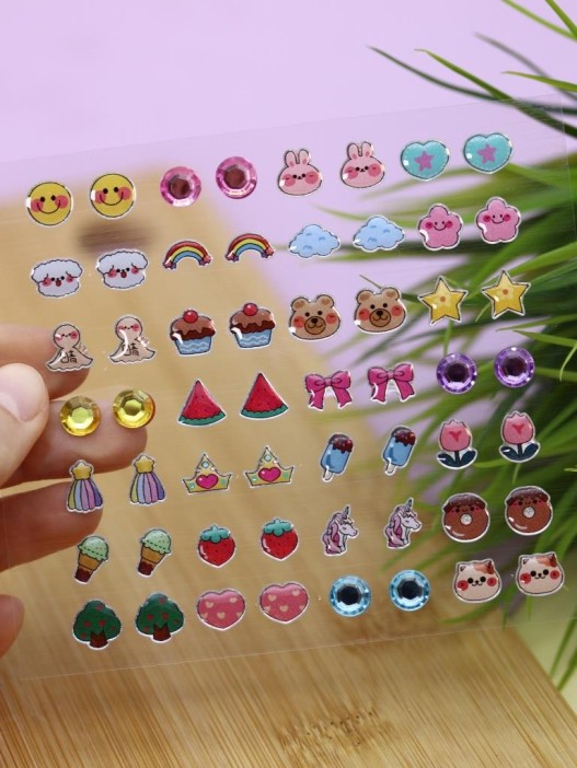 Наклейки для ушей &quot;Unicorn nails&quot; (11,5*24) 